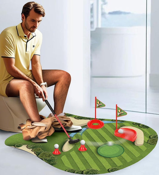 Toilet Golf Putting Game, Funny Gift For Any Golfer